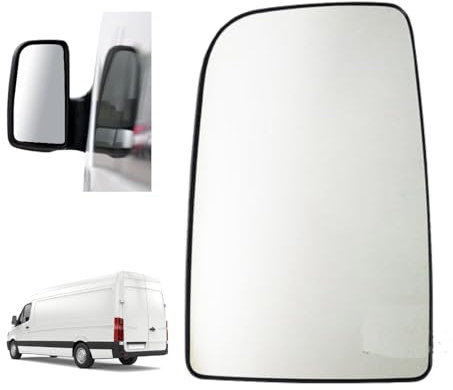ANBOO Wing Mirror Glass Right Non-Heated A0028111833 for Mercedes Sprinter and Volkswagen VW Crafter 2006-2018. OEM Replacement 2E1857588D, 28111833. Durable, Easy to Install with A Back Plate