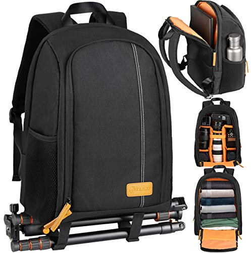 TARION Camera Backpack, Photography Backpack with Large Capacity, Padded Insert, 15'' Laptop & SanDisk 256GB Extreme PRO SDXC card + RescuePRO Deluxe, up to 200MB/s, UHS-I, Class 10, U3, V30