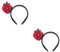 CRILSTYLEO 2st Erdbeer-haarreifen Haarschmuck Cosplay-kopfschmuck Obst Haarreifen Plüsch Haarband