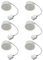 LED Modul für einbauleuchten MR16 50mm Warmweiß 3000K Satiniert 120° Raumlicht 400 Lumen 5W = 40W - geringe Einbautiefe 6336 (6, Warmweiß)