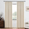 MRTREES Vorhang Blickdicht Vorhang mit kräuselband beige Blackout Curtain kinderzimmer gardinen vorhänge mit kräuselband für schiene für Wohnzimmer Schlafzimmer und Küchen 220x140 (HxB) 2er Set