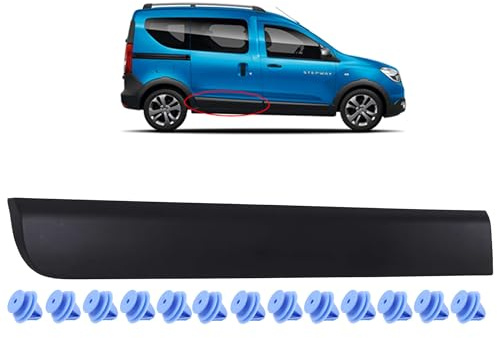 INLY Baguette de protection, baguette latérale arrière droite, noire, compatible avec Dokker 828760894R (à partir de 2012)