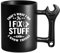LOZACHE Funny Coffee Mug for Men, Wrench Handle, Novelty Gift for Dad Mug, Best Dad Birthday Present, Christmas Gifts for Grandpa Uncle Husband
