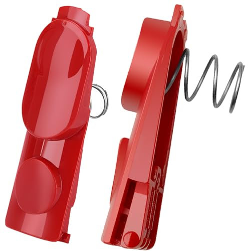 Oupdate 2 Pack Clip Latch Tab Button for Dyson V7 V8 V10 V11 V15 Vacuum Cleaner Extension Wand Clip Button, Cleaner Head Clip Tool Button Replacement Parts with Spring