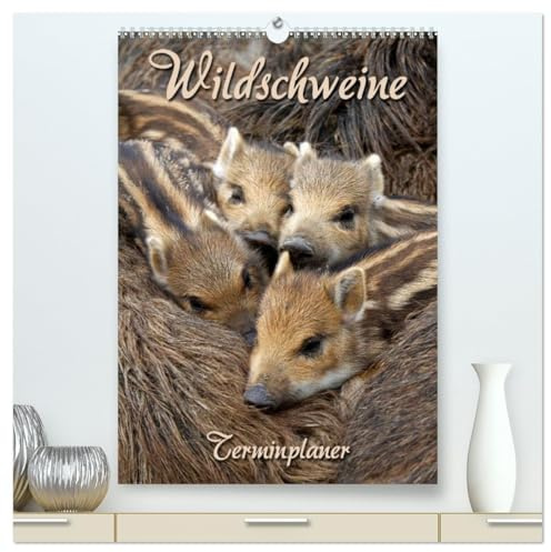 Wildschweine (hochwertiger Premium Wandkalender 2026 DIN A2 hoch), Kunstdruck in Hochglanz: Terminplaner mit wilden Borstenviechern (CALVENDO Tiere)