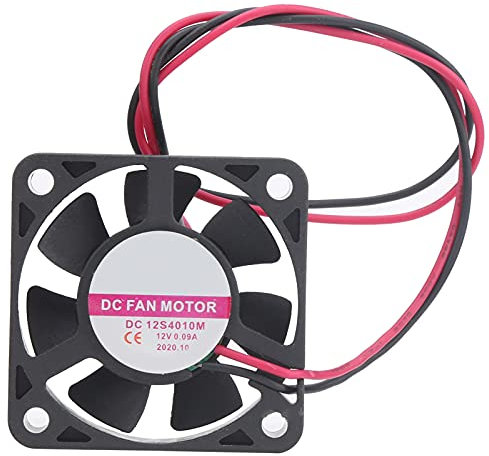 DC Cooling Fan Plastic High Temperature Motor Heat Dissipation 12V 0.09A for Home Office