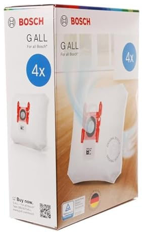 Boite de 4 sacs type G d'origine 200X155 mm Aspirateur 00576334,17000940 BOSCH Aspirateur 00576334,17000940 BOSCH