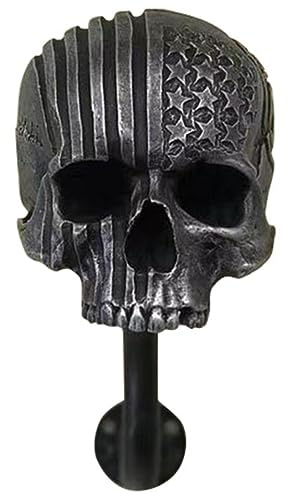 Totenkopf-Helmhalter, Wandhalterung, Motorradhelmständer, Helmständer, Geisterkopf, Wanddekoration, Totenkopf, Motorradhelmständer