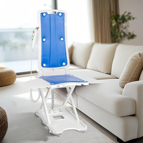 SAYEYBU Elektrischer 2-In-1-Sitzlift FüR Senioren, Bodenlift, Wasserdichter Badewannenlift, Klappbarer, HöHenverstellbarer Sitzlift, FüR Die SturzpräVention