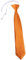 TigerTie Kinderkrawatte orange Uni - Krawatte vorgebunden mit Gummizug