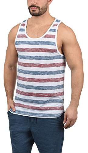!Solid Mende Herren Tank Top Mit Rundhalsausschnitt Regular Fit, Größe:M, Farbe:Diva Blue (1618)