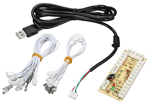 C-FUNN Arcade USB Encoder Pc À Joystick Panneau De Commande pour Mame 2Pin + Type De Bouton