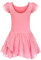 trudge Kinder Ballettkleidung Ballettkleid Mädchen Kurzarm Baumwolle Balletttrikot Ballettanzug Tanzkleid Tanzbody mit Rock Tütü, Rosa B , 140