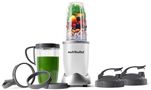 Batidora/Licuadora NutriBullet NB9-1301W Pro con 13 accesorios, color blanco, 900 W