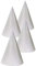 Folat 65783 Silberfarbene Glitter Partyhüte 16 cm - 4 Stück, Unisex Adult, Silber