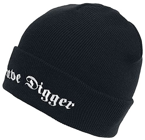 Grave Digger Logo - Beanie Unisex Mütze schwarz 100% Polyacryl Band-Merch, Bands