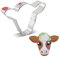 Ann Clark Cookie Cutters joli emporte-pièce avec un visage de vache, 11,43 cm