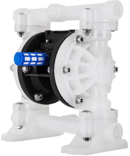 VEVOR Pompa a Doppia Membrana Pneumatica da 12,7 mm, Doppia Trasmissione Pneumatica QBY4-15, Pompa a Doppia Trasmissione Pneumatica, 100PSI 7 GPM con Ingresso e Uscita da 0,5 Pollici