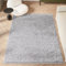 HomeArt Flauschiger Shaggy-Teppich für Wohnzimmer, Hochflor (30 mm), superweicher, Warmer, einfarbiger, Dicker Luxus-Teppich für Schlafzimmer und Heimdekoration, (Silber-Grau, 80 x 150 cm)