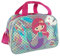 Borsa Sport Sirena Bimbe Argento Rosa con Tracolla - Borsone Palestra per Bambina Catarifrangente con Stelle - Sacca Sportiva per Bambine Viaggi Tempo Libero - 28x41,5x21 cm - Perletti (Sirenetta)