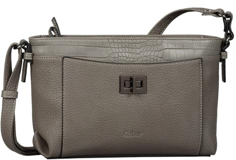 Gabor bags CALISTA Damen Umhängetasche M, mid grey, 26x7x18