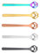 DOITOOL Kaffeelöffel 5PCS Katze Pfote Kuchen Hund Pfote Rühren Tee Dessert Scoop für Mischen Rühren Tee Teelöffel