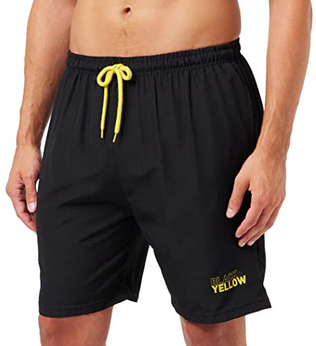 Borussia Dortmund Herren badebukser Black&yellow Bermudas, Schwarz, L EU