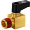 SUNROAD Air Compressor Valve ,Ball Type Drain Valve Brass Mini Ball Valve, 1/4 Inch NPT Male x NPT Female for Air Compressor