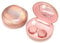 Muf Twinkle Portable Contact Lens Case,Contact Lens Travel Kit with Mirror,Container,Tweezer,Contact Lens Solution Bottle,Shining Contact Case Travel Outdoors Daily Use,Rose Gold Sparkles