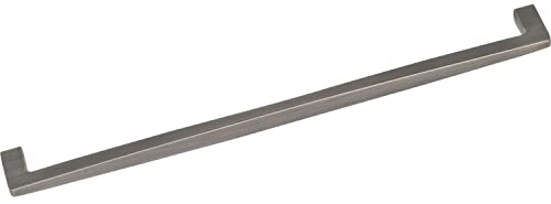 OBF 72266920 Grimme Stangengriff Ellef Möbelgriff (Barell), Breite 268 mm Schrankgriff ZN Edelstahl-Effekt dunkel, Silber, Lochabstand 256 mm