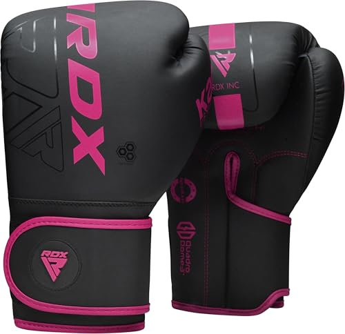 RDX Gants de Boxe Muay Thai d'entrainement, Maya Hide Cuir, Kara Pro Sparring Kickboxing MMA Boxing Gloves, Gants pour Sac de Frappe Pattes d'ours Training, Homme Femme Adulte 8 10 12 14 16oz