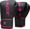 RDX Guantoni da Boxe Muay Thai e Allenamento, Maya Hide Pelle, KARA Combattimento Guanti da Sacco per Sparring, Sacchi Pugilato, Punzonatura, MMA Kick Boxing Gloves Uomo Donna, 8 10 12 14 16 oz