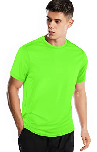 Sports T Shirt Men, Quick Dry Gym T Shirts Mens Running Top Short Sleeve