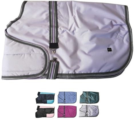 netproshop Pferdedecke Warme Fohlendecke 100g die Mitwächst - Atmungsaktiv, Wasserdichtigkeit, 600D, Groesse:80, Farbe:Lavendel