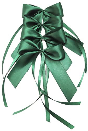 lilopard® Deko-Schleifen Set | 4 handgemachte Geschenk-Schleifen für feierliche Anlässe | Zier-Schleifen aus Schleifenband zum dekorieren, verschönern + verschenken | Fertigschleife