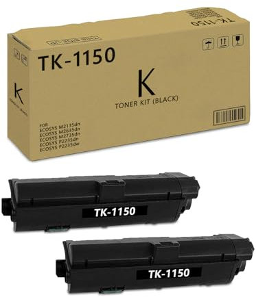 TK-1150 Kompatibel für Kyocera TK-1150 TK1150 Toner für Kyocera Ecosys P2235dw P2235dn M2135dn M2635dn M2735dw Drucker (2er schwarz)