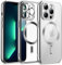 JETech Soft Clear Case for iPhone 13 Pro 6.1-Inch, Camera Lens Full Protection, Compatible with MagSafe Wireless Charging, Shockproof Electroplated TPU Phone Cover (Silver)