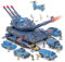 KADAYAYA Panzerspielzeug für Jungen, Armeespielzeug mit Licht und Ton, 6 Armeespielzeug und 8 Soldatenfiguren, Panzer-Spielzeugset Geschenk für 3 4 5 6Jahre Alte Jungen und Kinder (Blau)