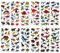 Amaxiu 3D Puffy Dinosaurier Abziehbilder für Kinder, 12 Blätter 160+ Pcs Cartoon Dino Aufkleber Belohnung Aufkleber Dinosaurier Themed Aufkleber für DIY Handwerk Scrapbooking Geburtstag Party Favors