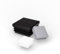FUX Lot de 4 Bouchons pour Tubes carrés, 10x10mm-120x120mm, Noir, Patin Chaise, Patin Meuble, Protection Pied de Chaise, Embout pour Tube (120x120x2,5-5mm, Noir)