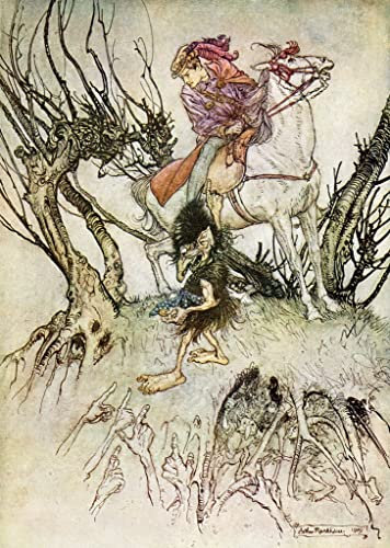 SYlale Klassische Malerei Leinwand Wandbild Wandkunst Malen Undine von arthur rackham für Bürodekoration 60x90cm