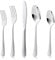 KitchenBoss Juego de Cubiertos Acero Inoxidable: Cuberterias Completas 4 Personas, Cubiertos 20 Piezas, Apto para Lavavajillas, Color Plata