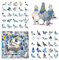 50 Stück Pigeon Aufkleber, Tierische Taube Pack Pigeons Sticker Set, für Laptop Kinder Autos Motorrad Fahrrad Skateboard Gepäck Koffer Computer Aufkleber Graffiti Decal