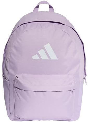 adidas Unisex CLASSIC 3BARS BACKPACK, Powder Plum/White, One size
