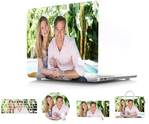 JZ Personnalisable Housse de Protection pour Ordinateur Portable MacBook Air Pro 11 12 13 14 15 16 M1 m2 m3 M4 Retina Accessoires Tapis de Souris Clavier Cover Tote Bag