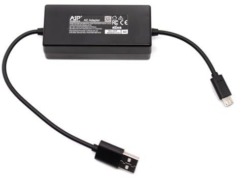 AJPARTS UK Power Cable | Universal Micro-USB for Fire TV Stick Series, Roku, Chromecast & More | Black Male-to-Female USB Power Cord with Smart Chip for Optimal Performance