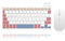 SOPPY Tastiera e Mouse Bluetooth Portatili, Mini Tastiera Ricaricabile, Tastiera Wireless per iPad/Samsung Tab/Lenovo Tab/iOS/Android/Windows, Layout Italiano (Bianco e Rosa)