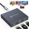 FQuanmap USB C zu HDMI Splitter für 3 Monitore mit 100W PD 4K@60Hz USB-C zu 3 HDMI Adapter 1 in 3 Out Support Extended Mode auf Windows für Thunderbolt 3 oder höher Port
