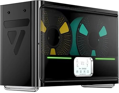 1kg*4 Filament Dehydrator, 3D Printer Filament Dryer Box, Box Temperature: 50-70℃, 3 Fan Design, Maximum Set Time 99H, Real-time Humidity Detection, for Engineering Materials