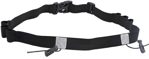Triathlon Laufgürtel Startnummernhalter,Ring Running Belt,Startnummernband,Startnummernband Triathlon,Triathlon Startnummernband,Startnummerngürtel für Joggen Marathon Radfahren,Black